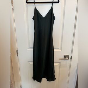 Aritzia Wilfred Green Slip Dress